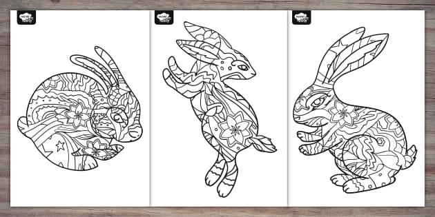 Free rabbit drawing to print and color - Rabbit Kids Coloring Pages