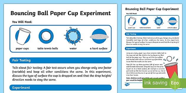 science experiments with paper cups