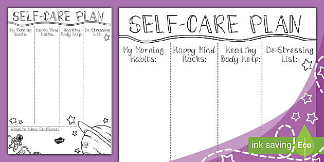 Celestial Self Care Bullet Journal Printable Kit Moon Tracker