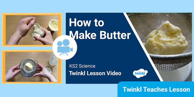 make your own butter science experiment