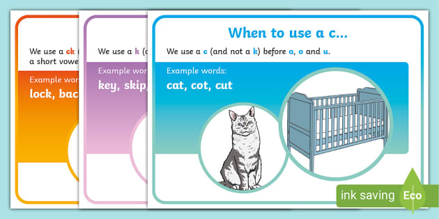 ‘c Or ‘k Spelling Rules Posters English Twinkl 1547