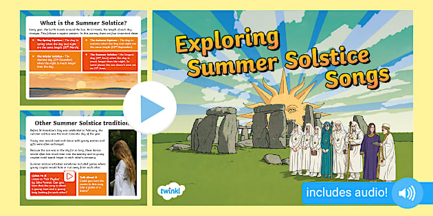 👉 Exploring Summer Solstice Songs (teacher made) - Twinkl