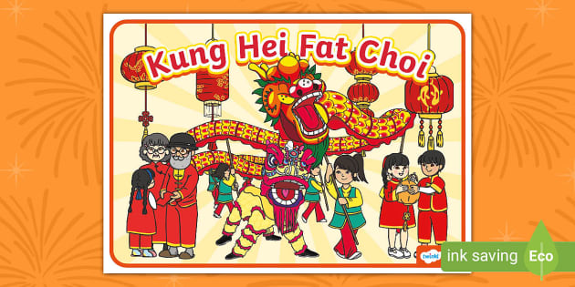 Kung Hei Fat Choi Display Poster (teacher made) - Twinkl