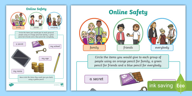 Online Safety Vocabulary Crossword