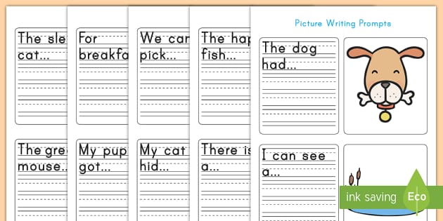 Sentence Starters For Kids Writing Prompts Pictures Ela