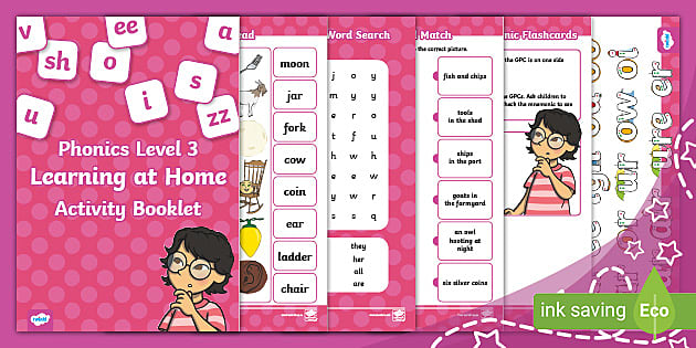 phase 3 phonics homework booklet