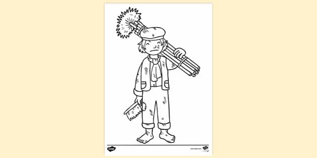 FREE! - Victorian Chimney Sweeper Colouring Sheet | Colouring Sheets