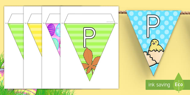 Happy Easter Display Bunting (teacher made) - Twinkl