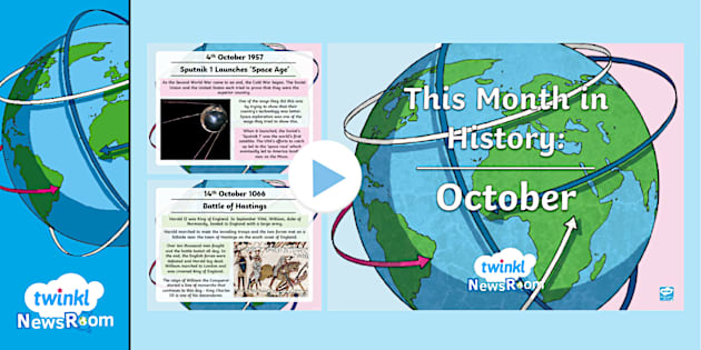 This Month in History: October (teacher made) - Twinkl