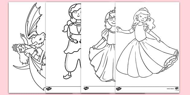 conscience Loneliness Imitation FREE! - Desene de colorat cu prințese – România - Twinkl