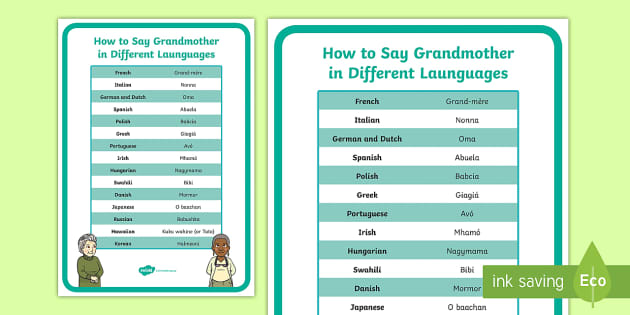 How To Say “Grandma” In Different Languages