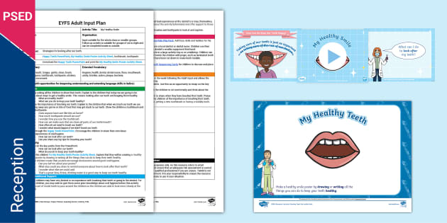 EYFS PSED My Healthy Smile Adult Plan and Resource Pack