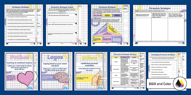 Persuasive Strategies Activity Pack for 6th-8th Grade