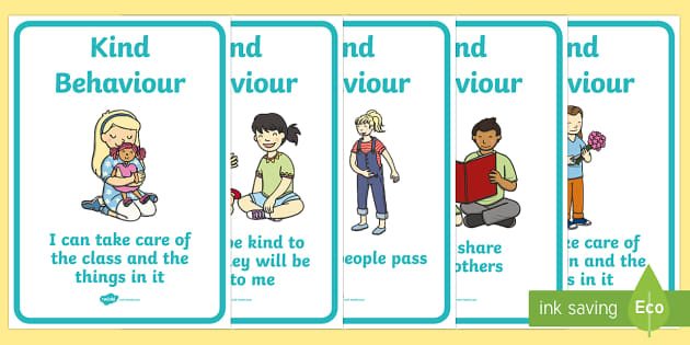 👉 Kind Behaviour Posters - Behaviour Resources for Teachers