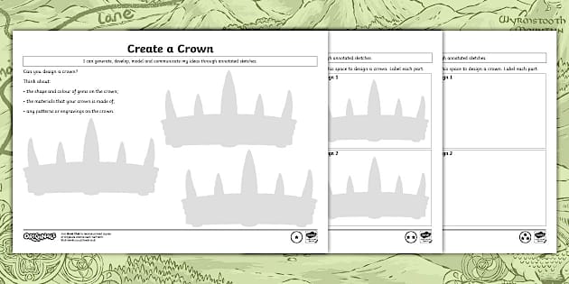 The Wyrmstooth Crown Create a Crown Activity (teacher made)