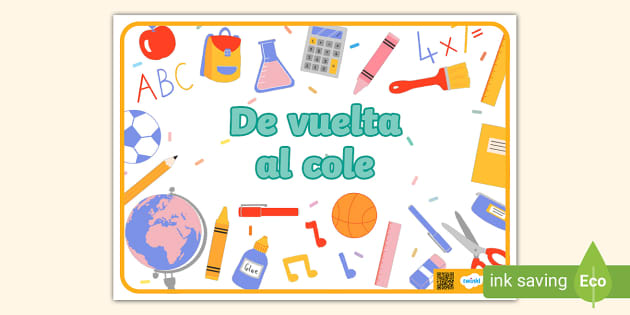 Vuelta al colegio: regalo de bienvenida (Español) - material de la