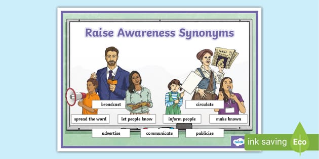 raise-awareness-synonyms-word-mat-teacher-made-twinkl