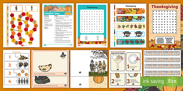 Thanksgiving Unit Study Resources & Printables for Homeschooling