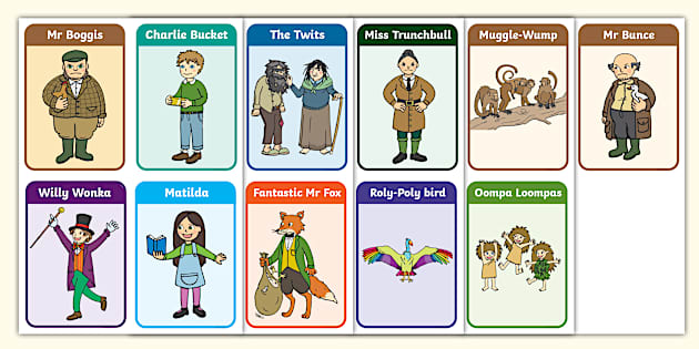 Roald Dahl Characters World Book Day Roald Dahl Twinkl