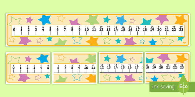 Bridging through Ten 0 to 23 Number Line Display Banner - Arabic/English