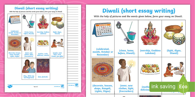 writing short essay on diwali