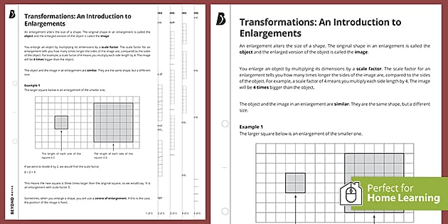 👉 Transformations: An Introduction to Enlargements | KS3 Maths
