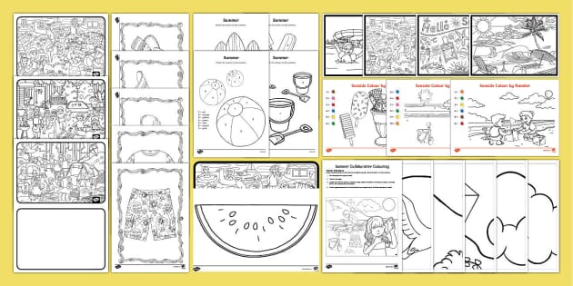 Childminder Summer Colouring Pack (teacher made) - Twinkl