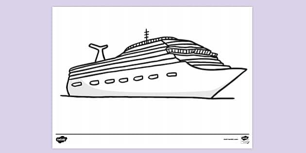 ship coloring page