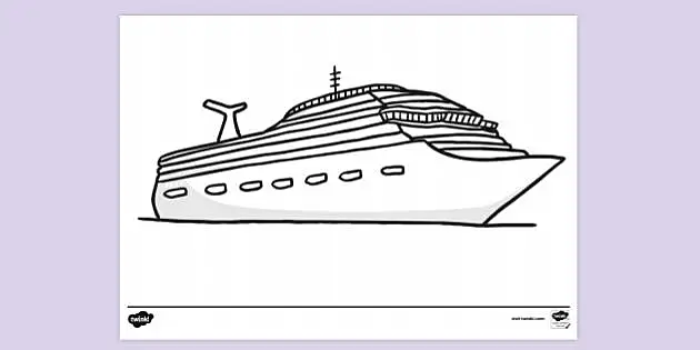 Transparent Cruise Ship Clipart - Easy To Draw Cruise Ship, HD Png Download  , Transparent Png Image - PNGitem