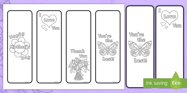 Free Printable Coloring Bookmarks for Kids - Simple Mom Club