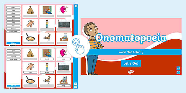 onomatopoeia exercises pdf primary worksheet resources