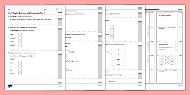 Year 2 SPaG Test | Teaching and Testing Grammar - Twinkl