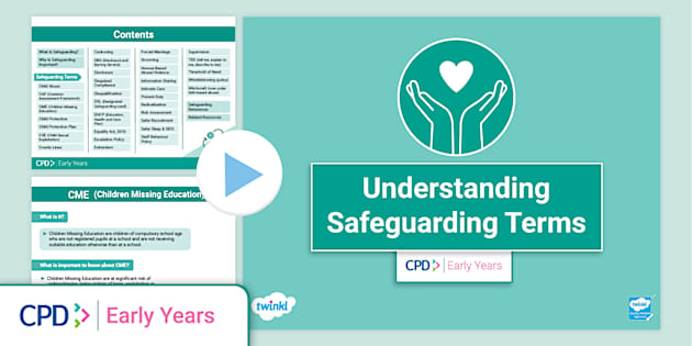 Understanding Safeguarding Terms PowerPoint | EYFS CPD