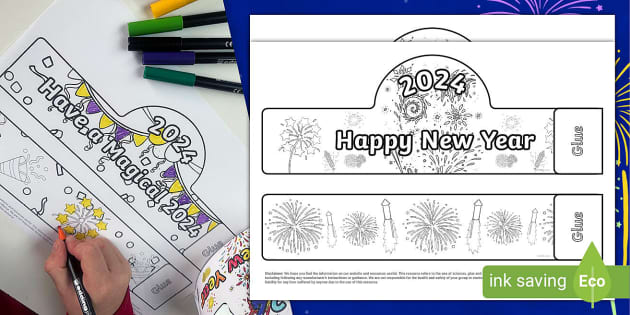 2024 New Year Crown Craft Creat De Profesori Twinkl   Au T 1695121203 2024 New Year Crown Craft Ver 2 