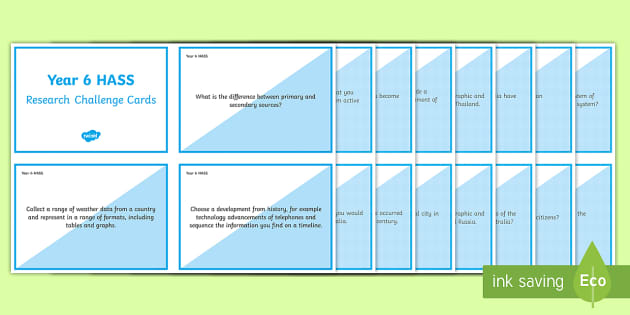 research tasks for year 6