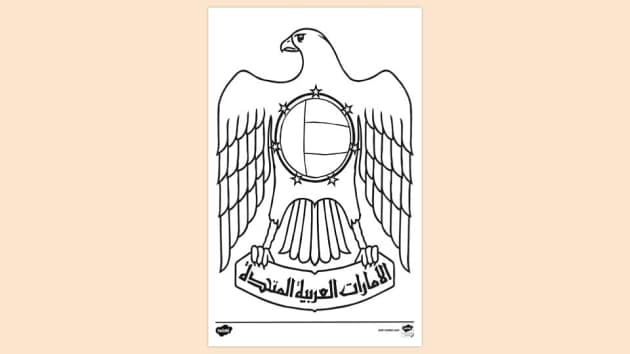 free-uae-emblem-colouring-sheet-colouring-sheets