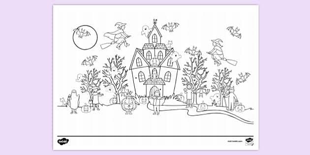 FREE! - Halloween Colouring Page Games | Colouring Sheets