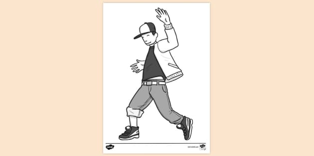 FREE! - Street Dancer Colouring Sheet | Colouring Sheets