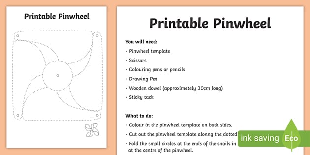 Pinwheel Template | Primary Activities | Twinkl - Twinkl