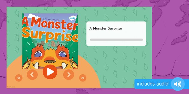 A Monster Surprise Listen And Follow Audio Story