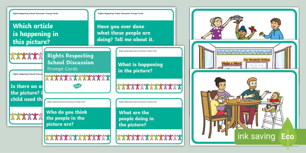 Rights Respecting School Pictures and Discussion Cards