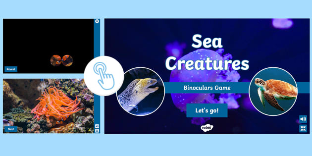 Sea Creatures Interactive Binoculars Game (Teacher-Made)