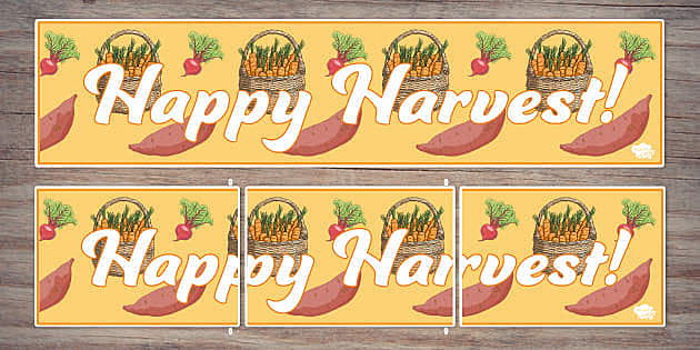 Harvest Festival Banner | Twinkl Party (teacher made)