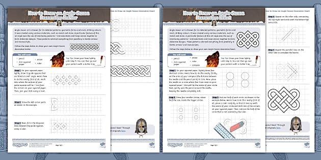 How To Draw Anglo Saxon Patterns Instruction Activity How To Draw Anglo Saxon Patterns Instruction Activity