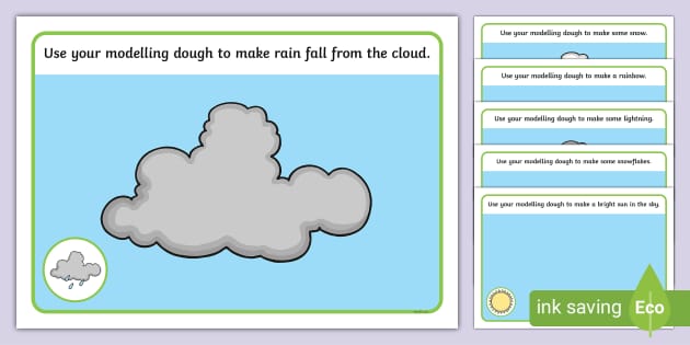Printable Weather Playdough Mats, Learning Printables - My Party