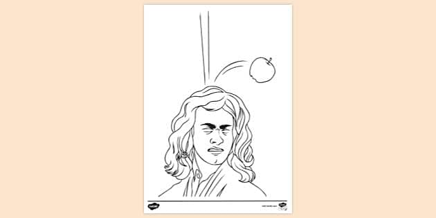 prompthunt: isaac newton holding an apple, hand drawing, graphite