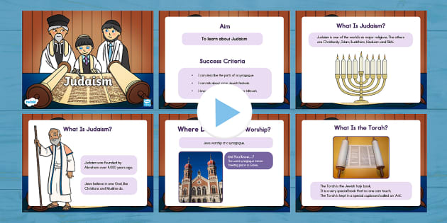 Judaism Primary PowerPoint (Hecho por educadores) - Twinkl