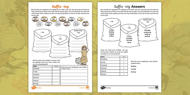 ks2 stone age adding suffix ing worksheet teacher made