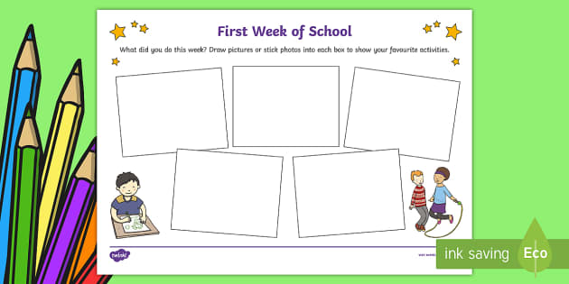 First Week of School Worksheet / Worksheet (Teacher-Made)