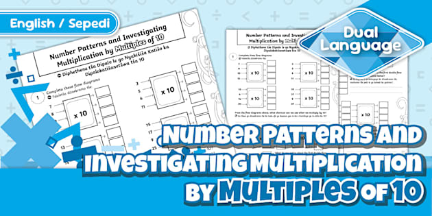 Grade 4 Maths: Number Patterns and Investigating Multiples of 10 Activity